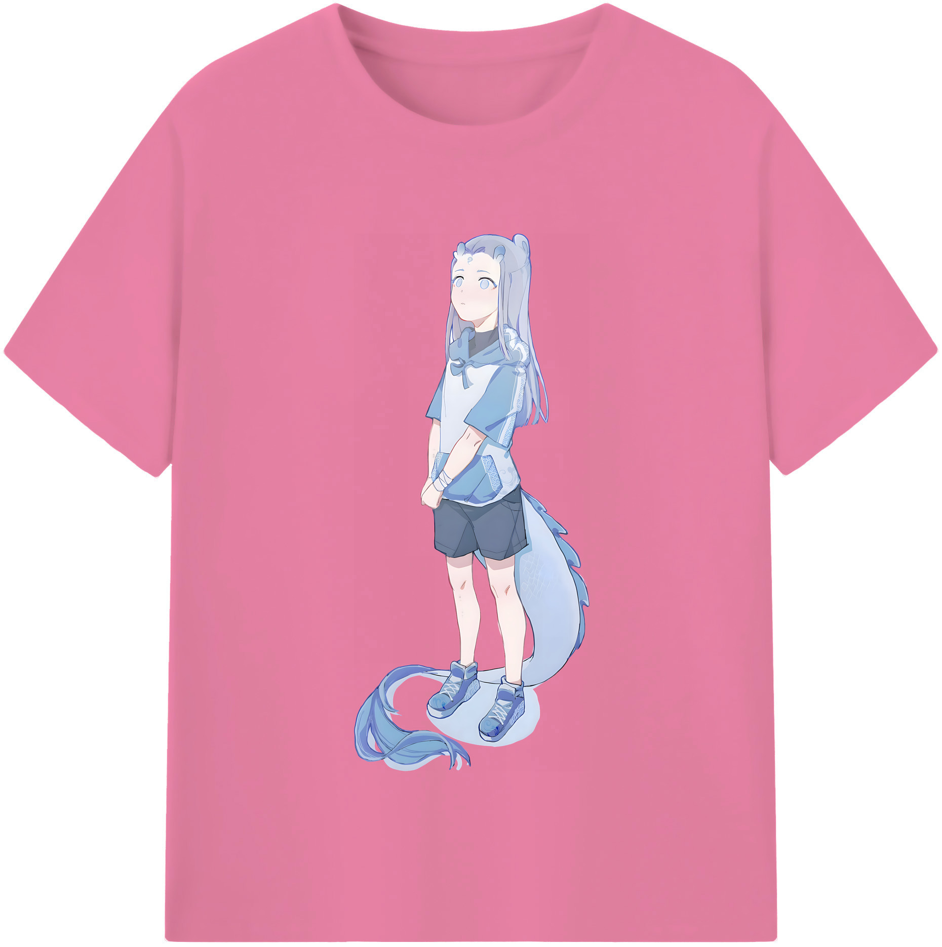 （画像用） Ne Zha 2 ナタ 魔童の大暴れ 綿100％半袖Tシャツ（フロントプリント）
